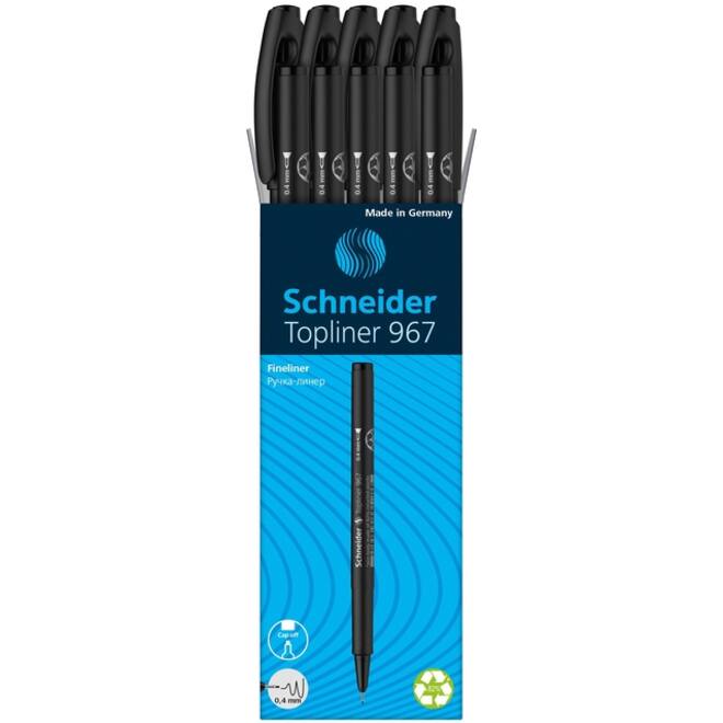 Fineliner Schneider 967 0.4mm zwart