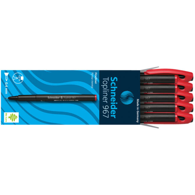 Fineliner Schneider 967 0.4mm rood
