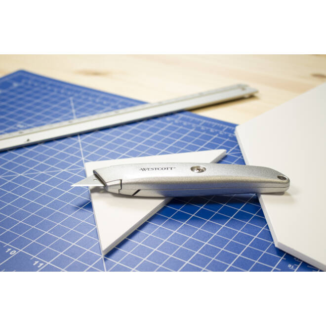 Snijmes Westcott trapezium 18mm met schuifsluiting aluminium