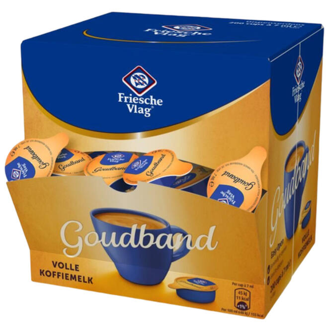 Koffiemelk Friesche Vlag goudband 7 ml 200 cups