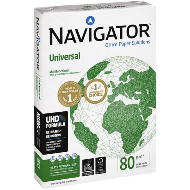 Kopieerpapier Navigator Universal A4 80gr wit 500vel