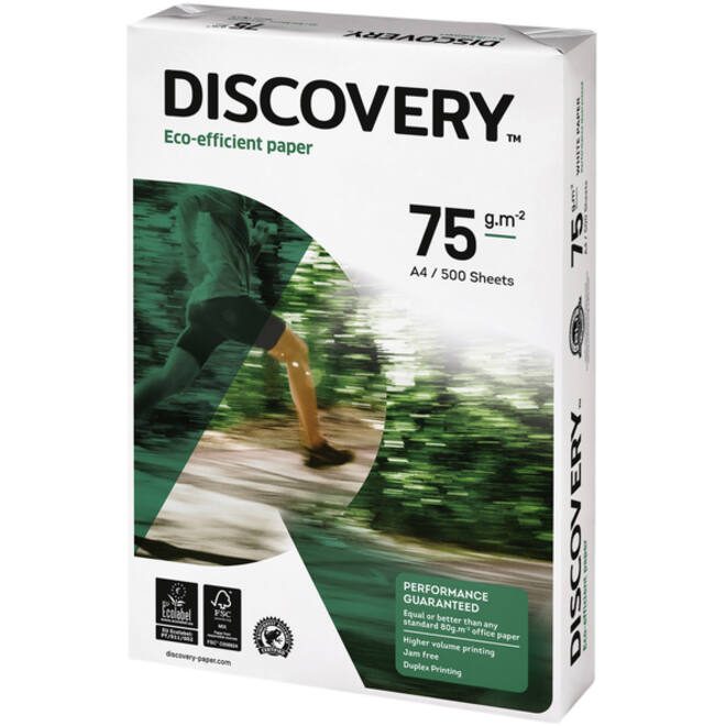 Kopieerpapier Discovery A4 75gr wit 500vel