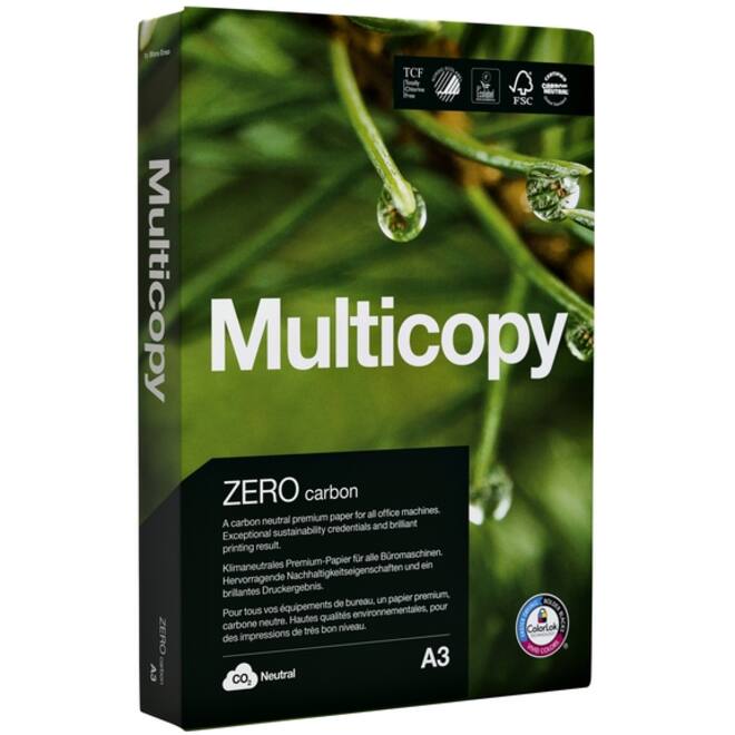 Kopieerpapier Multicopy Zero A3 80gr wit 500vel