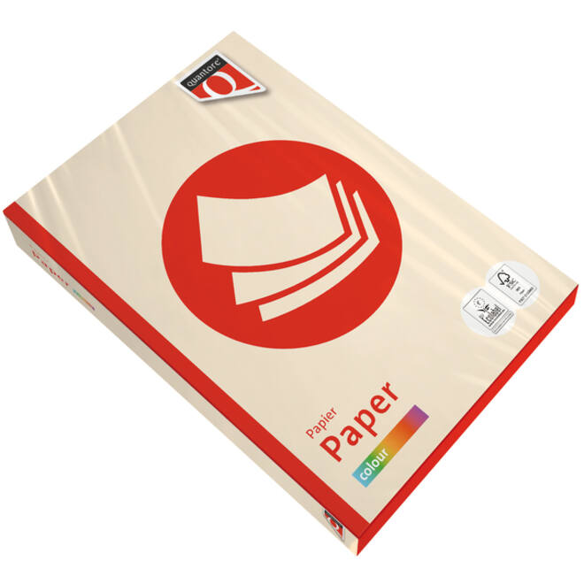 Kopieerpapier Quantore Colour A4 80gr creme 500 vel