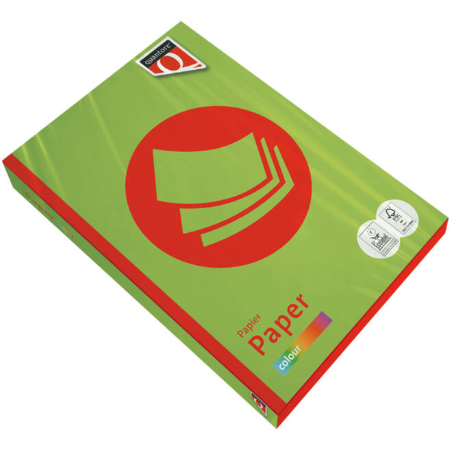 Kopieerpapier Quantore Colour A4 80gr helgroen 500 vel