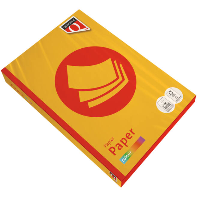 Kopieerpapier Quantore Colour A4 80gr diepgeel 500 vel