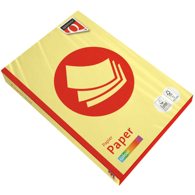 Kopieerpapier Quantore Colour A4 80gr geel 500 vel