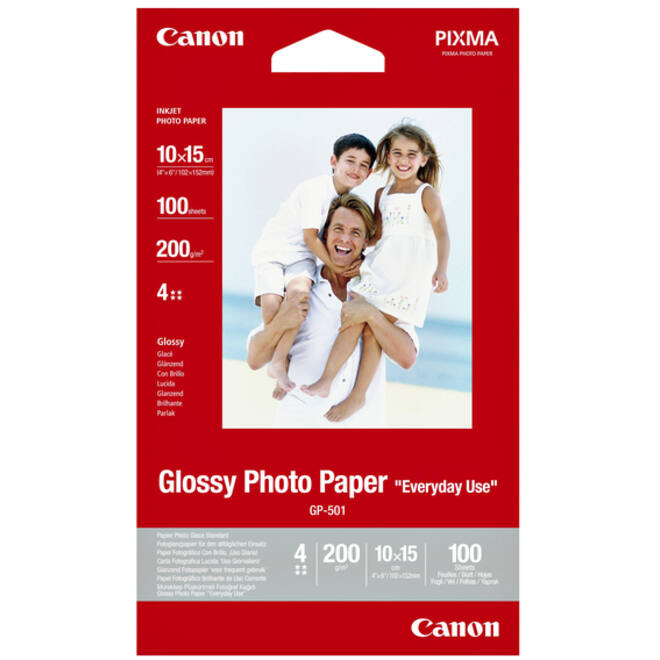 Inkjetpapier Canon GP-501 10x15cm 200gr glans 100vel