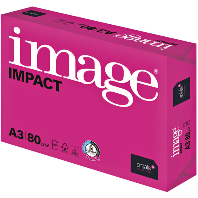 Kopieerpapier Image Impact A3 80gr wit 500vel