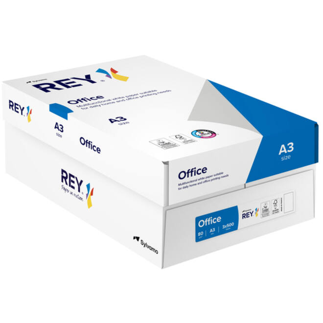 Kopieerpapier Rey Office A3 80gr wit 500vel