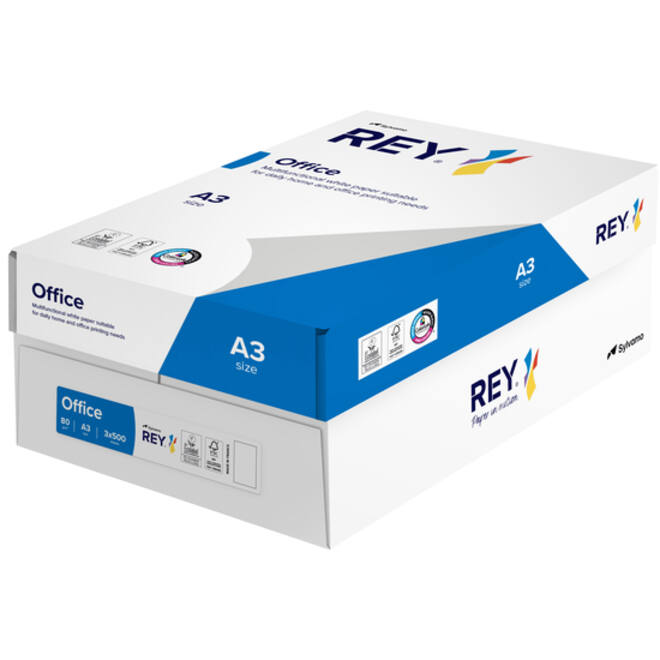 Kopieerpapier Rey Office A3 80gr wit 500vel
