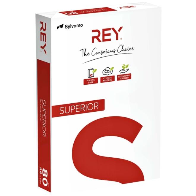 Kopieerpapier Rey Superior A4 80gr wit 500vel
