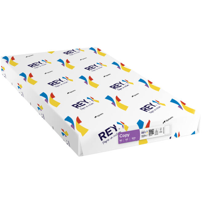 Kopieerpapier Rey Copy A3 80gr wit 500vel