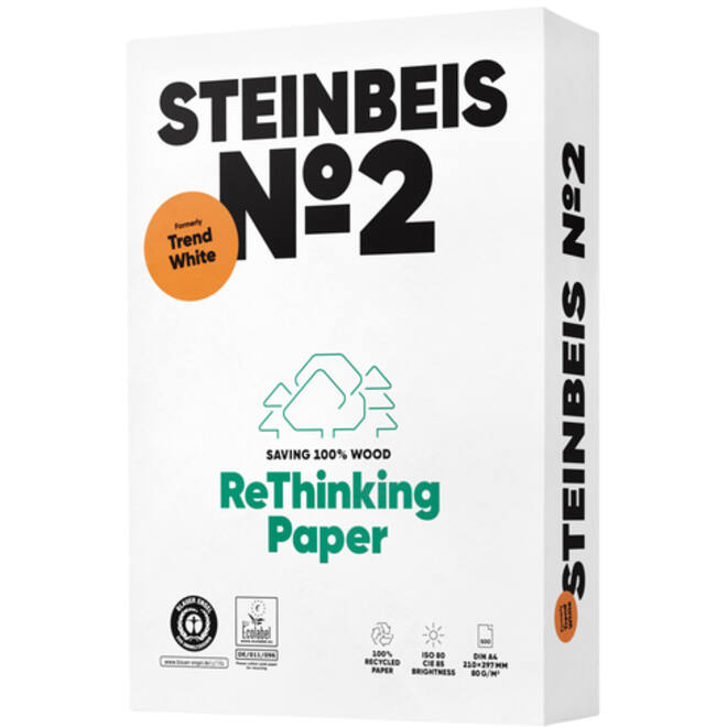 Kopieerpapier Steinbeis No2 A4 80gr wit 500vel