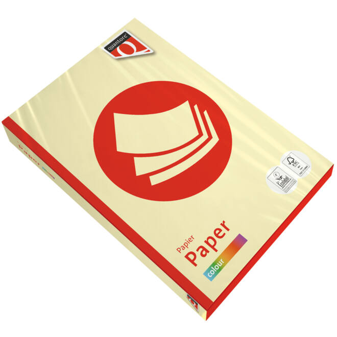 Kopieerpapier Quantore Colour A3 120gr kanariegeel 250 vel