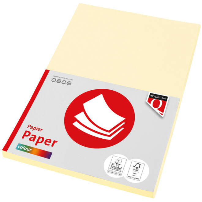 Kopieerpapier Quantore Colour A4 80gr ivoor 100vel