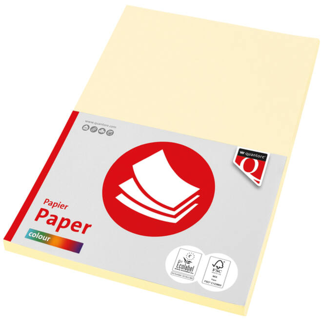 Kopieerpapier Quantore Colour A4 160gr ivoor 50 vel