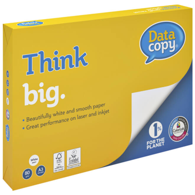 Kopieerpapier Datacopy A3 80gr wit 500vel