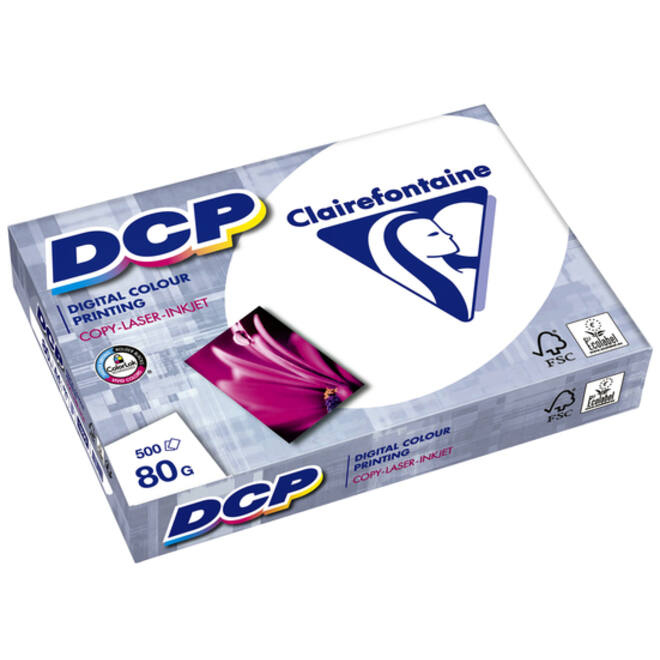 Laserpapier Clairefontaine DCP A4 80gr wit 500vel