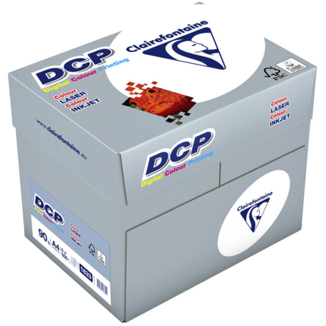 Laserpapier Clairefontaine DCP A4 90gr wit 500vel