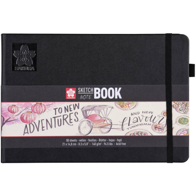 Schets-notitieboek Sakura A5 140gr 80 vel wit