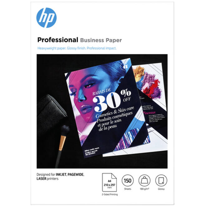 Fotopapier laser HP 3VK91A A4 180gr glans wit 150vel