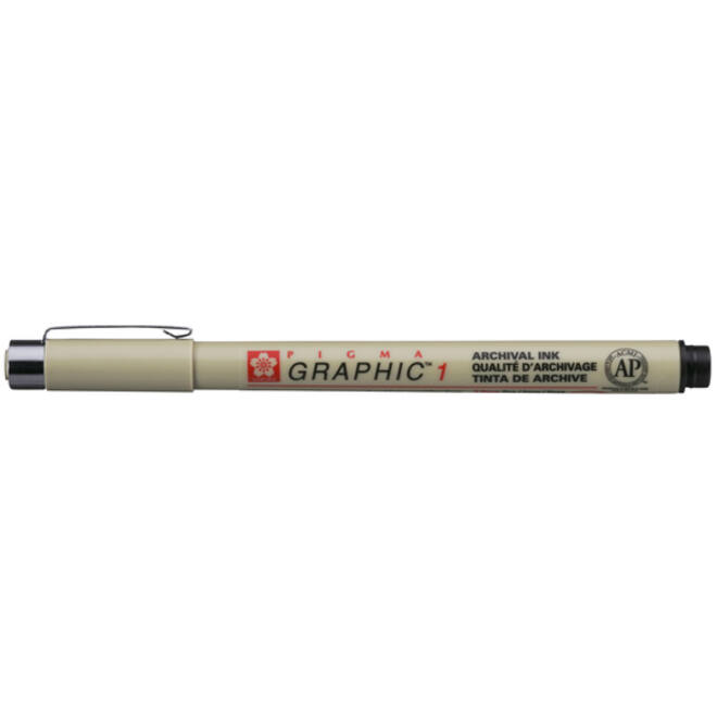 Fineliner Sakura Pigma Graphic 1.0 mm zwart
