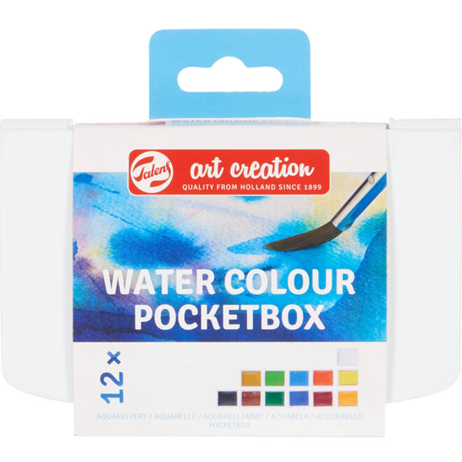 Talens Art Creation aquarel set 12 napjes met penseel