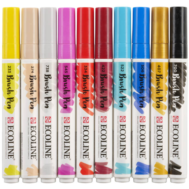 Ecoline Brush Pen set 10 Fashion