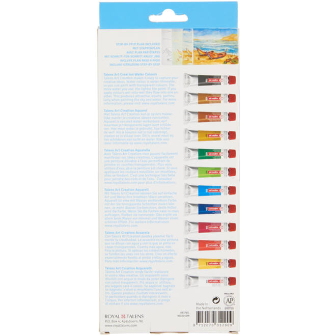 Talens Art Creation aquarel set 12 tubes 12 ml