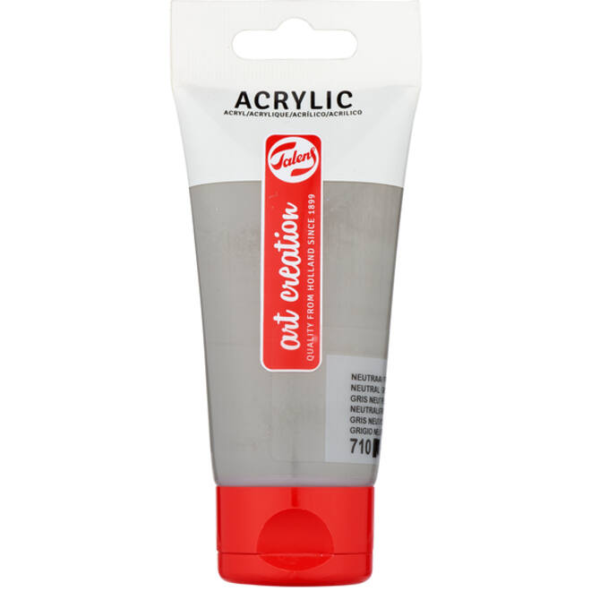 Acrylverf Talens Art Creation 710 neutraalgrijs tube à 75ml