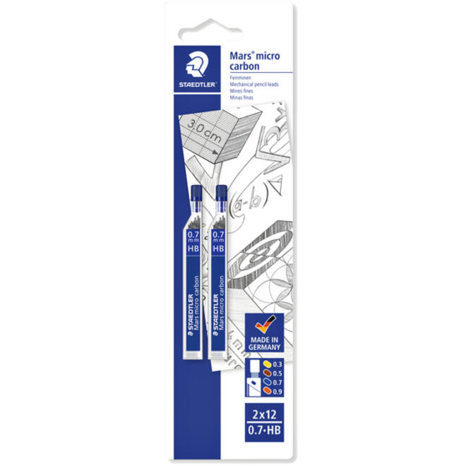 Potloodstift Staedtler Mars Carbon Micro 0.7mm HB blister