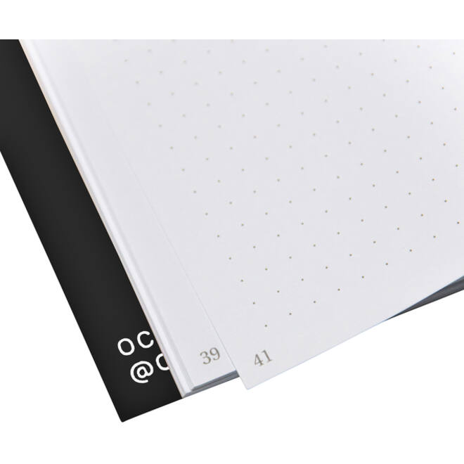 Notitieboek Octàgon Hurt A5 135x200mm dots zwart