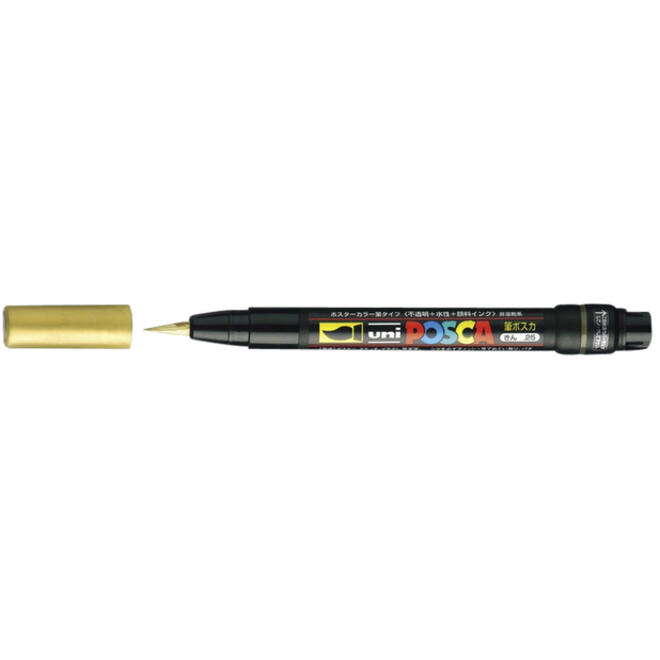 Brushverfstift Posca PCF350 1-10mm goud