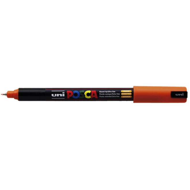 Verfstift Posca PC1MR extra fijn donkeroranje