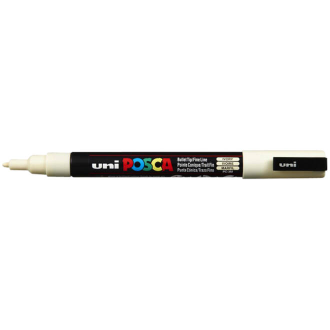 Verfstift Posca PC3M fijn ivoor