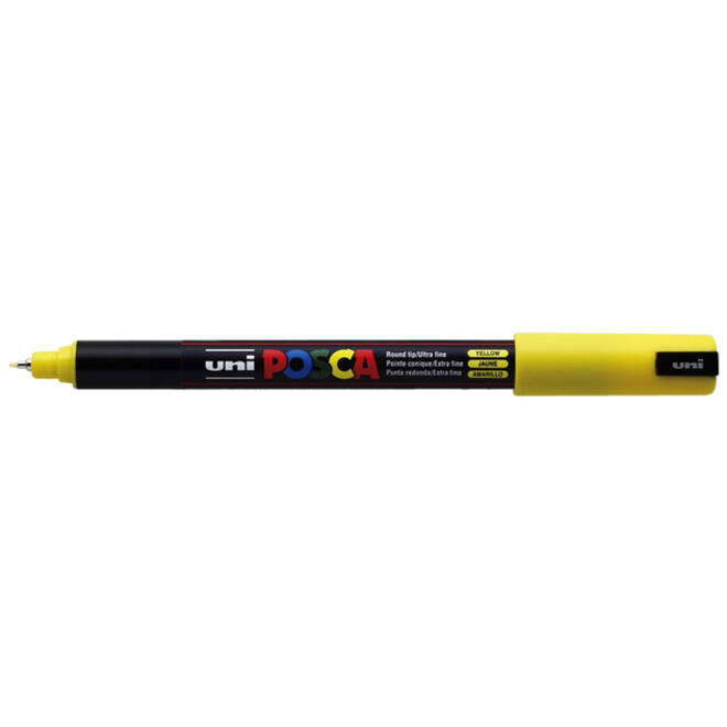 Verfstift Posca PC1MR extra fijn geel