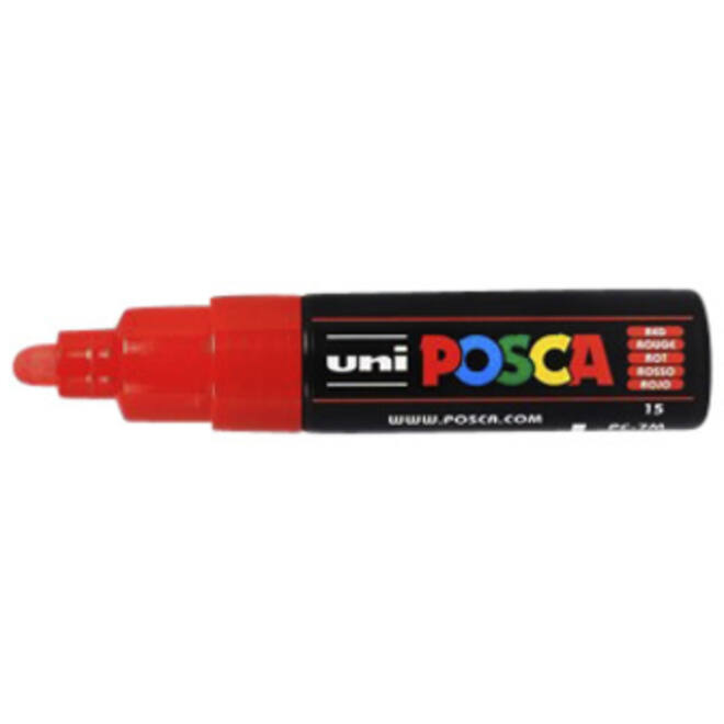 Verfstift Posca PC7M breed rood