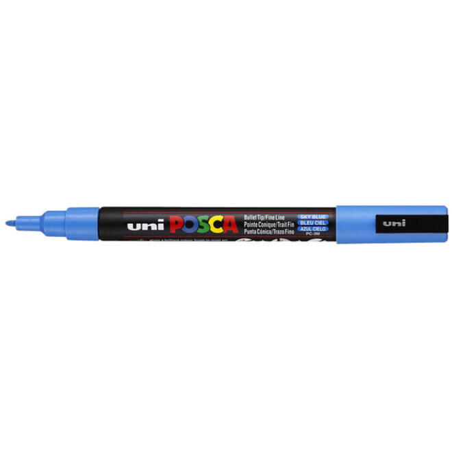 Verfstift Posca PC3M fijn hemelsblauw
