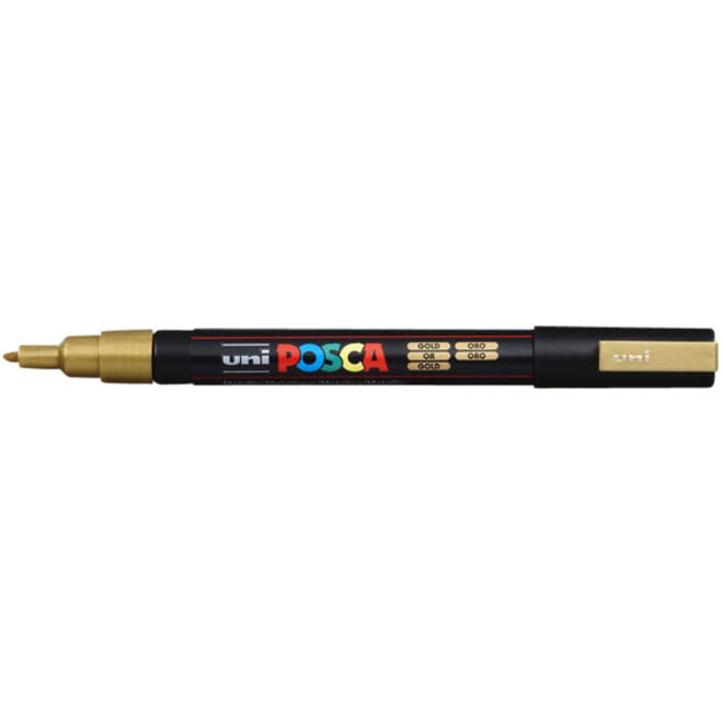 Verfstift Posca PC3M fijn goud