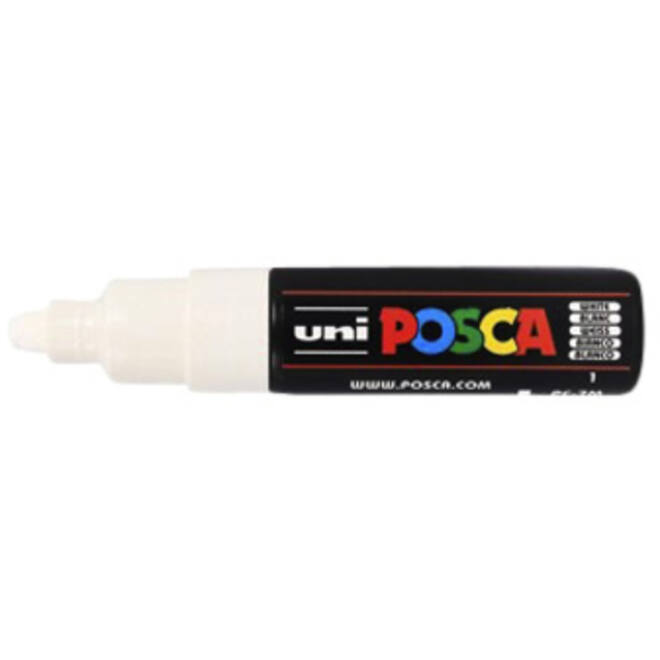 Paintmarker Uni POSCA PC7M breed wit