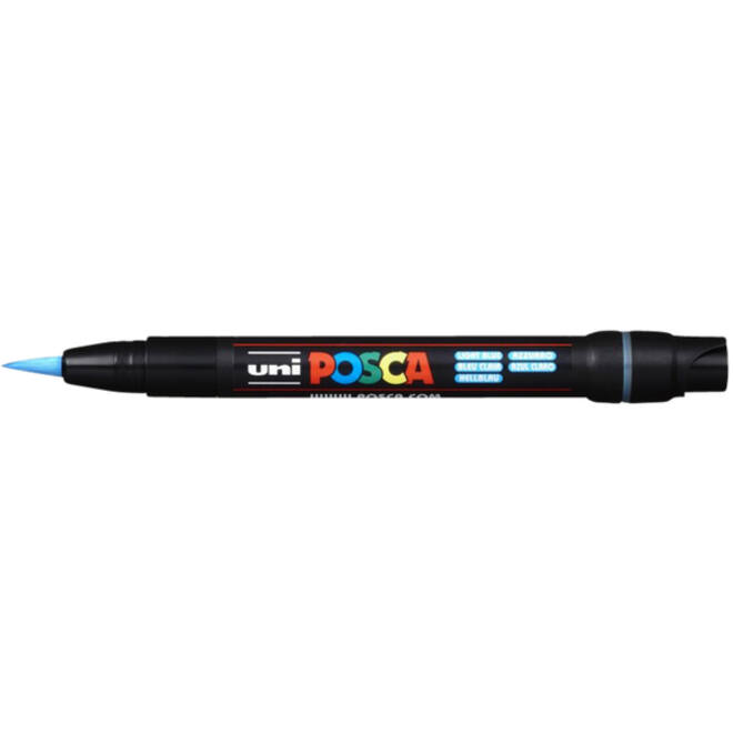 Brushverfstift Posca PCF350 1-10mm lichtblauw