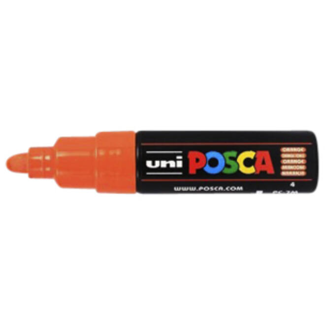 Verfstift Posca PC7M breed donkeroranje