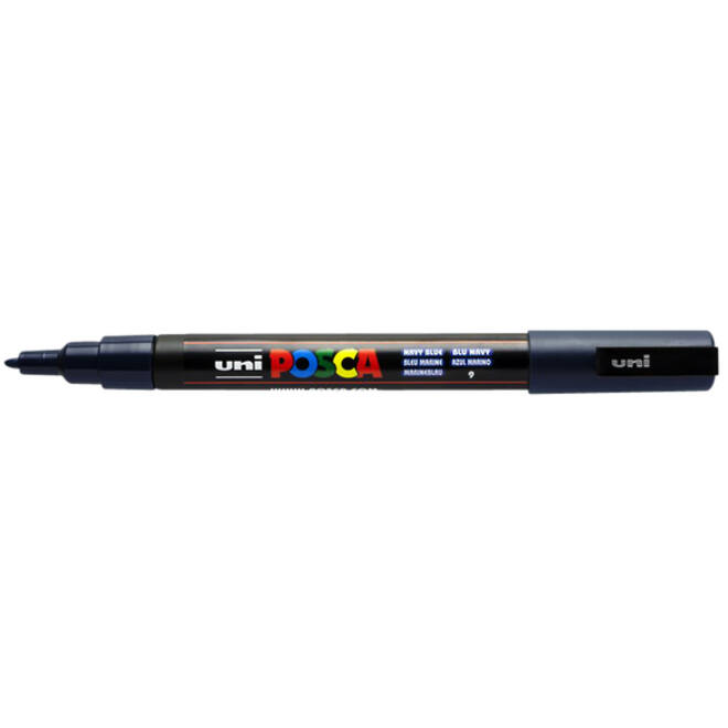 Verfstift Posca PC3M fijn marineblauw
