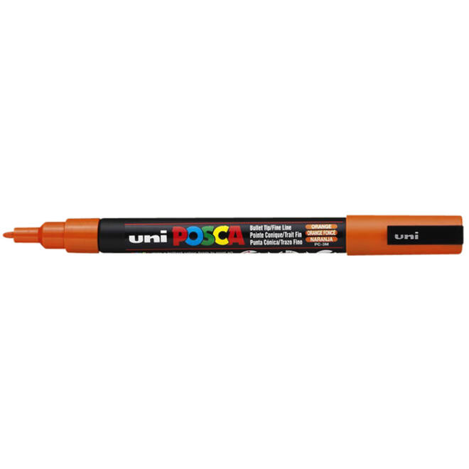 Verfstift Posca PC3M fijn donkeroranje