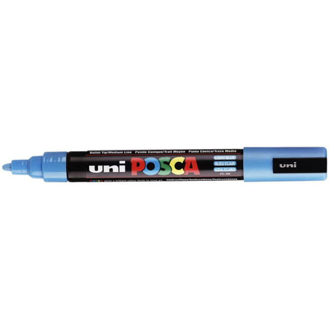 Verfstift Posca PC5M medium lichtblauw