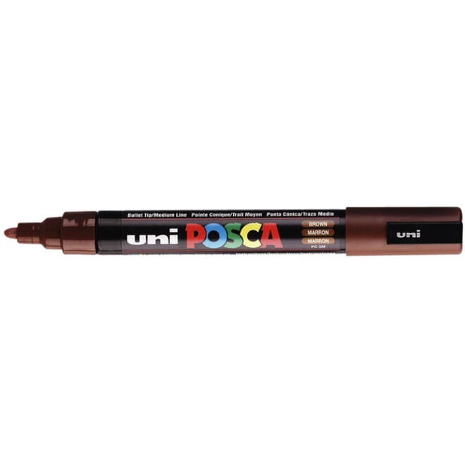 Verfstift Posca PC5M medium bruin