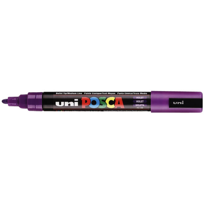 Verfstift Posca PC5M medium paars
