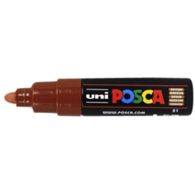 Verfstift Posca PC7M breed bruin
