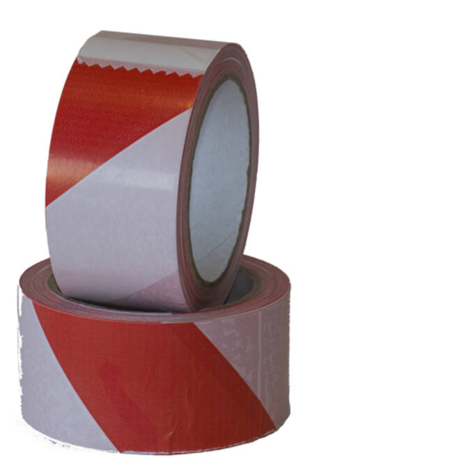 Waarschuwingstape IEZZY 50mmx66m rood/wit